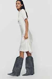 By Anthropologie Slouchy Western Boots