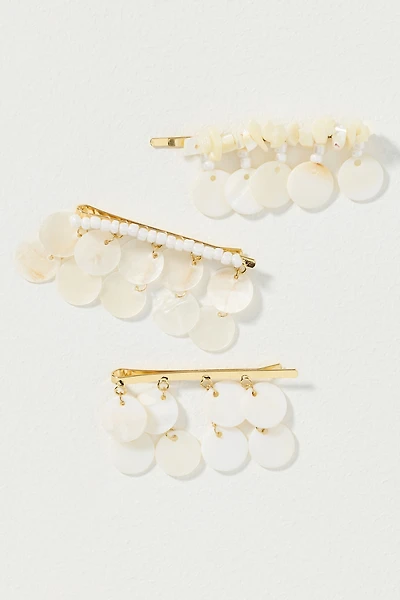 Shell Hair Clips, Set of 3