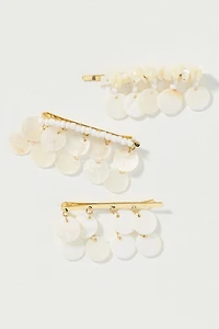 Shell Hair Clips, Set of 3