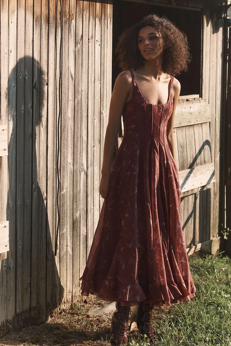 V. Chapman x Kristopher Brock Catalonia Midi Dress