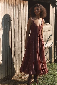 V. Chapman x Kristopher Brock Catalonia Midi Dress