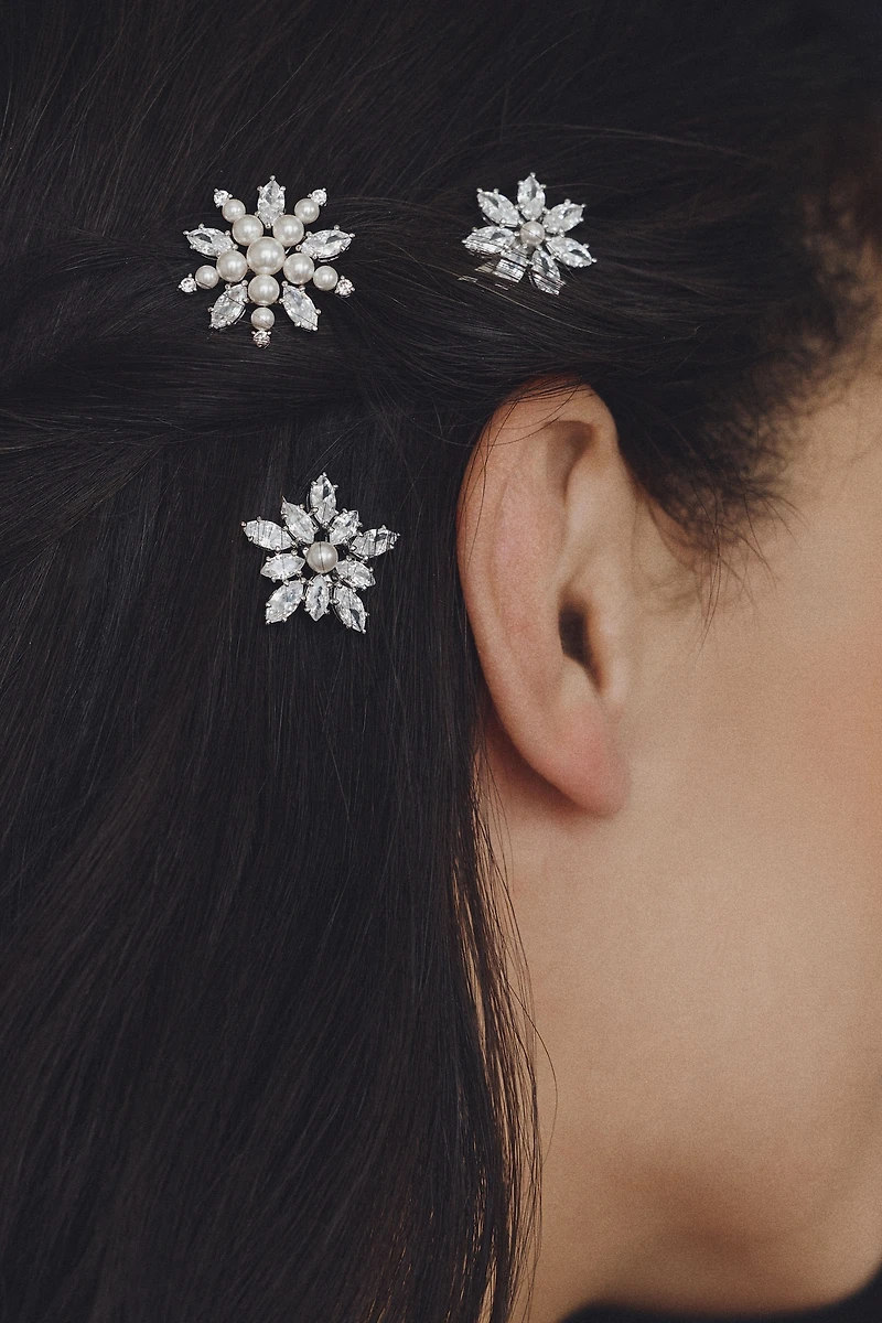 Nadri Marquee Cluster Bobby Pins, Set of 3