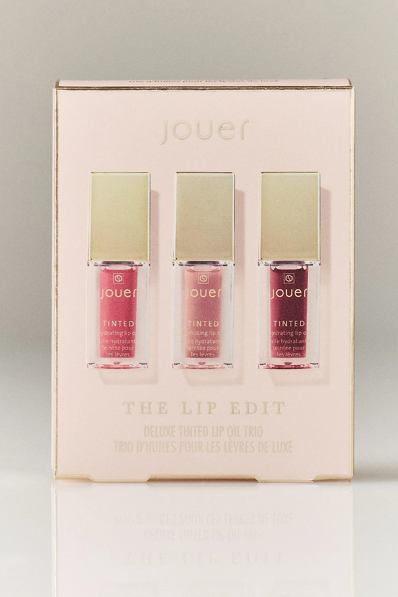 Jouer The Lip Edit Deluxe Tinted Lip Oil Trio