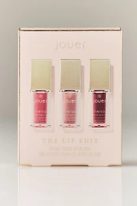Jouer The Lip Edit Deluxe Tinted Lip Oil Trio