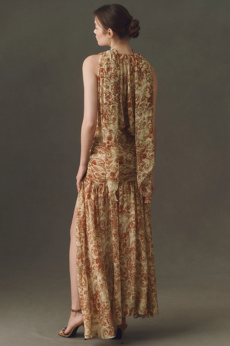 De La Vali Azul Maxi Dress
