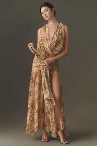 De La Vali Azul Maxi Dress