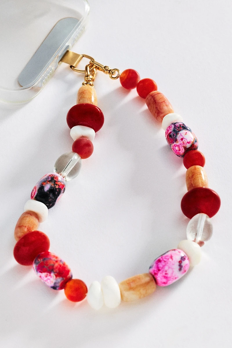 Multi-Stone Phone Chain