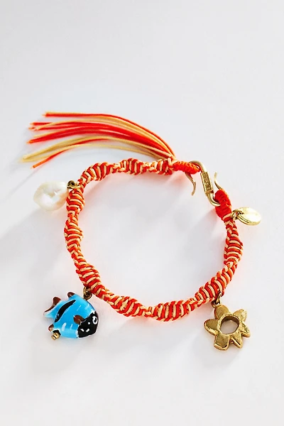 ALEMAIS Calypso Macrame Charm Bracelet