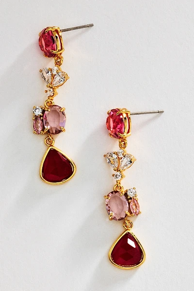 By Anthropologie Mixed Pearl Stone Earrings