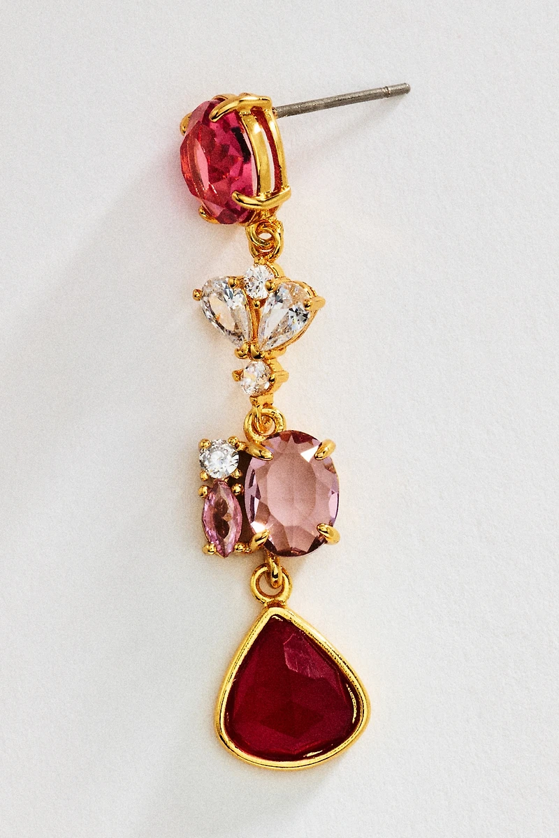 By Anthropologie Mixed Pearl Stone Earrings
