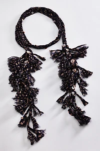 Chan Luu Fringe Skinny Scarf