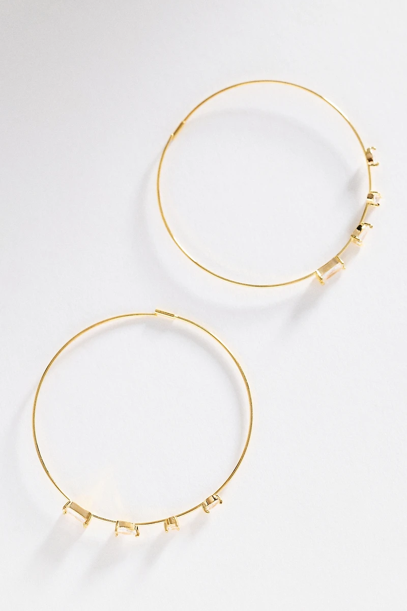 Crystal Hoop Earrings