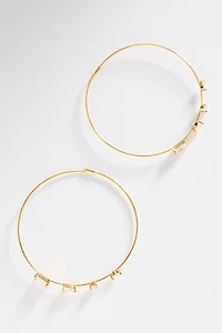 Crystal Hoop Earrings