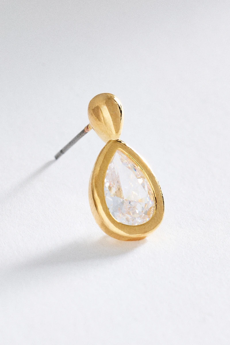 Pear-Cut Drop Earrings