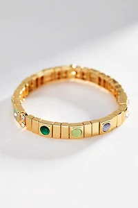 Gemstone Chicklet Bracelet