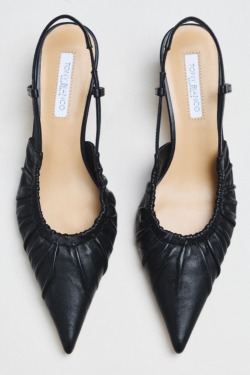 Tony Bianco Kimchi Leather Sling-Back Heels
