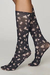 For Love & Lemons Floral Knee-High Socks