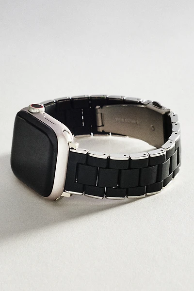 Posh Tech Orla Silicone & Stainless Steel Apple Watch Band