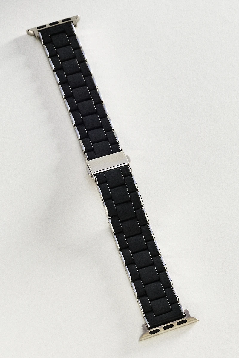 Posh Tech Orla Silicone & Stainless Steel Apple Watch Band