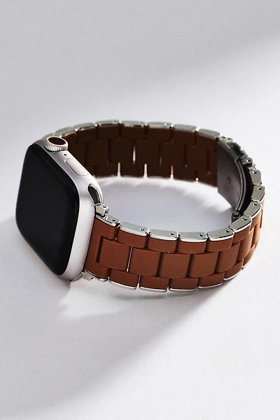Posh Tech Orla Silicone & Stainless Steel Apple Watch Band