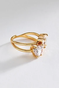 Double Heart Ring