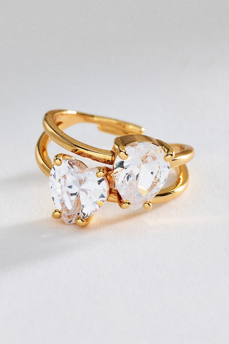 Double Heart Ring