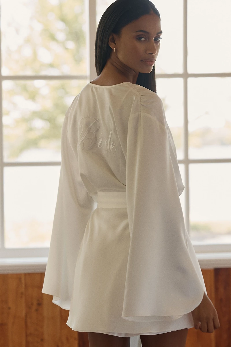 Rya Collection Embroidered Bride Robe