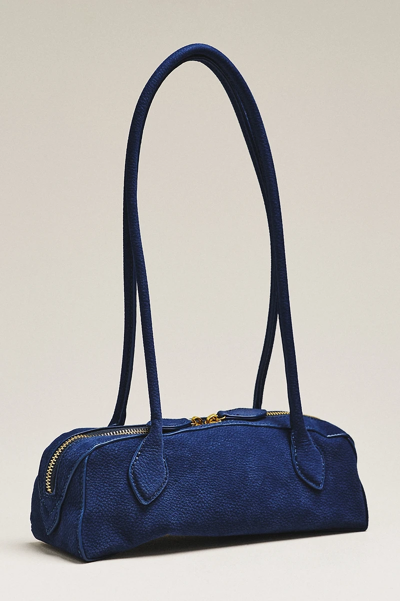 By Anthropologie Pebbled Faux-Leather East-West Bag