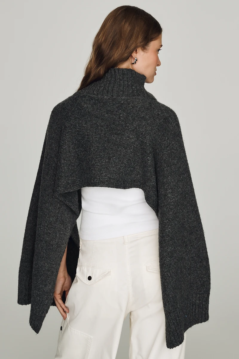By Anthropologie Funnel-Neck Cropped Shrug