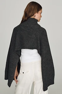 By Anthropologie Funnel-Neck Cropped Shrug