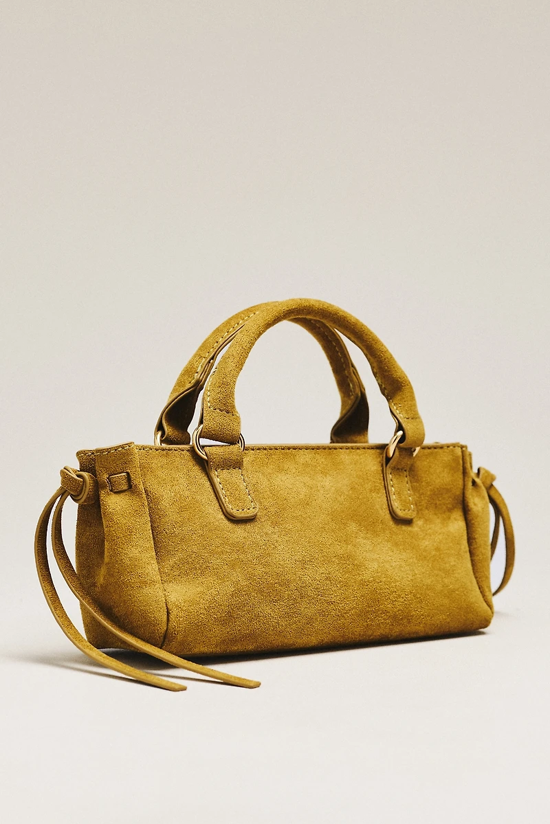 By Anthropologie Faux-Suede Mini Bag