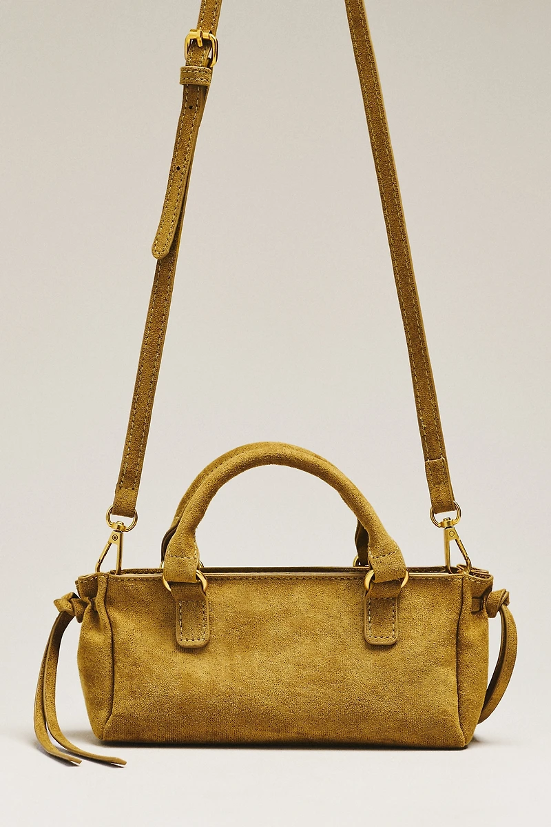 By Anthropologie Faux-Suede Mini Bag