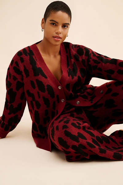 Eloquii Animal Print Cardigan