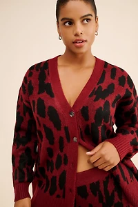Eloquii Animal Print Cardigan