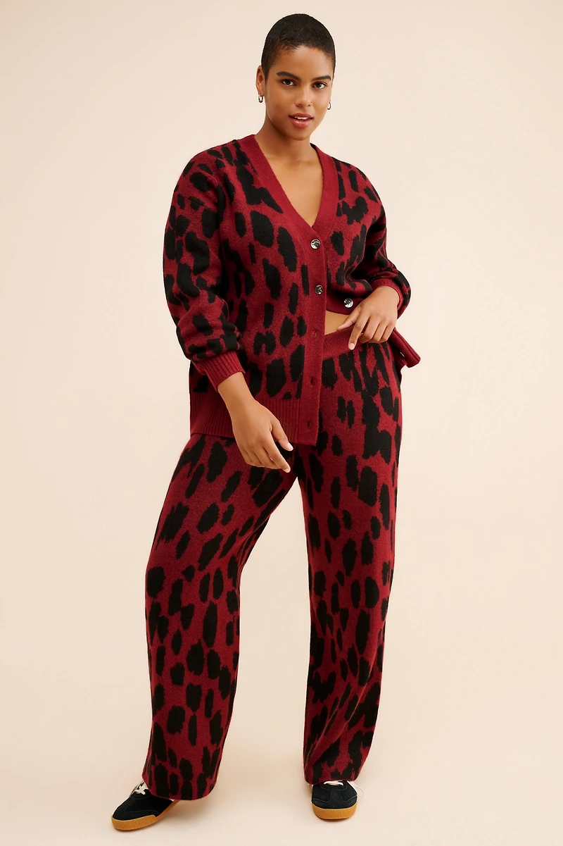 Eloquii Animal Print Cardigan