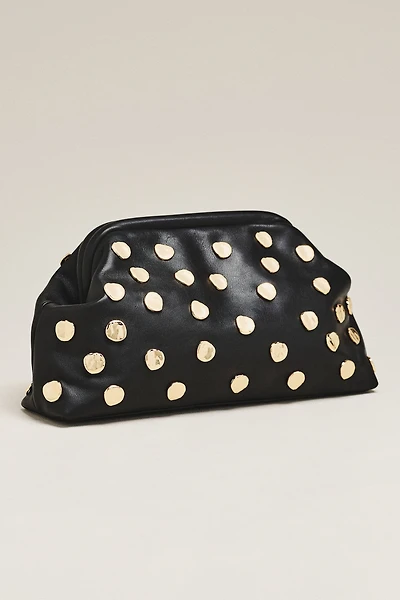 btb Los Angeles Josephine Leather Studded Clutch