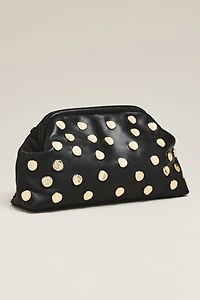 btb Los Angeles Josephine Leather Studded Clutch