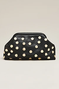 btb Los Angeles Josephine Leather Studded Clutch
