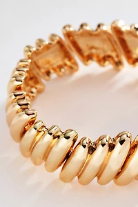 Textured Metal Stretch Bracelet