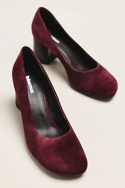 Lola Cruz Suede Block Heels