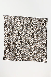 THE GREAT. 100% Cotton Leopard Hair Scarf