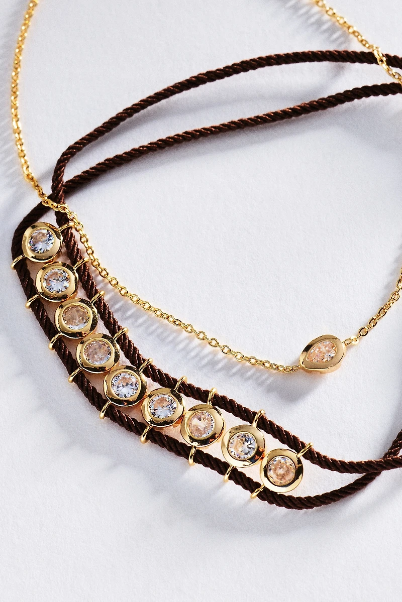Crystal Corded Bracelet