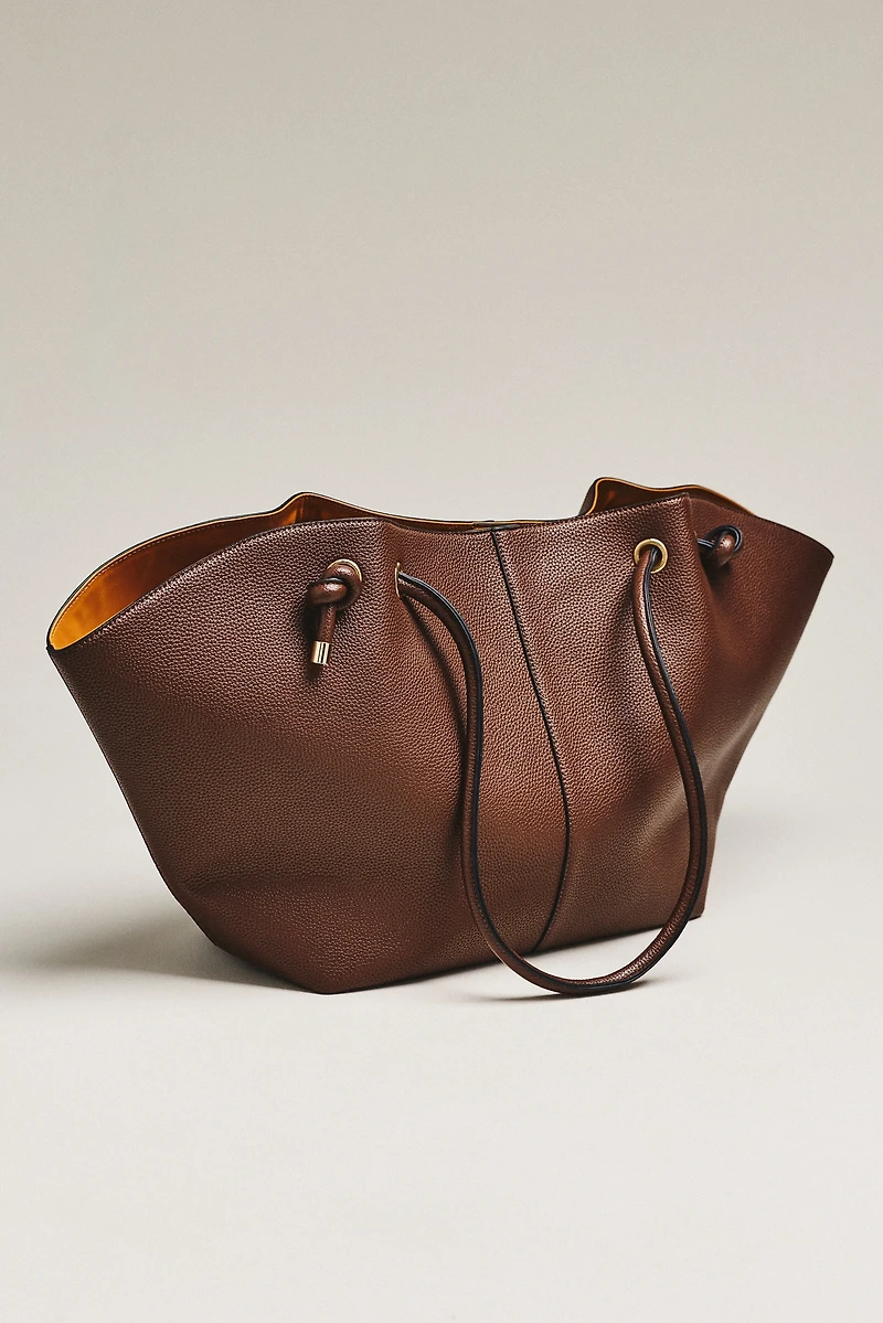 Maeve Pebbled Faux-Leather Tote