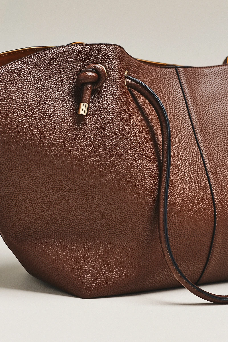 Maeve Pebbled Faux-Leather Tote