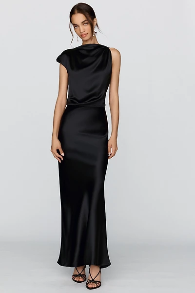 Mare Satin Cowl Maxi Dress