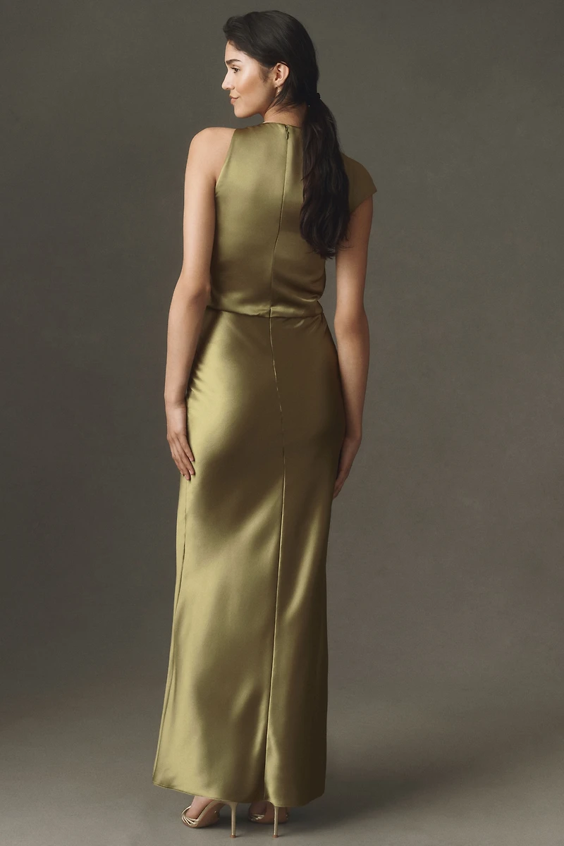 Mare Satin Cowl Maxi Dress