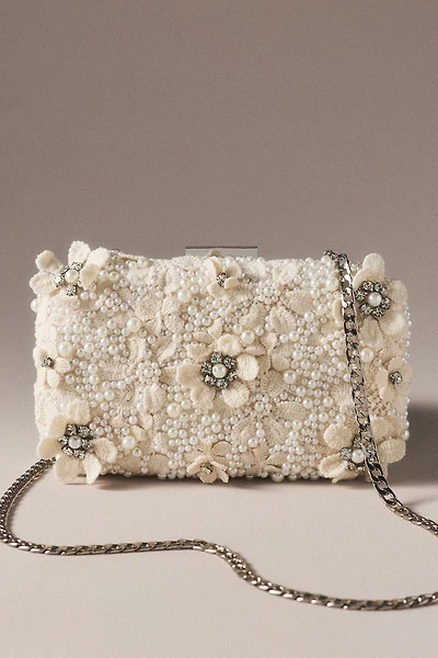 Olga Berg Beth Encrusted Clutch
