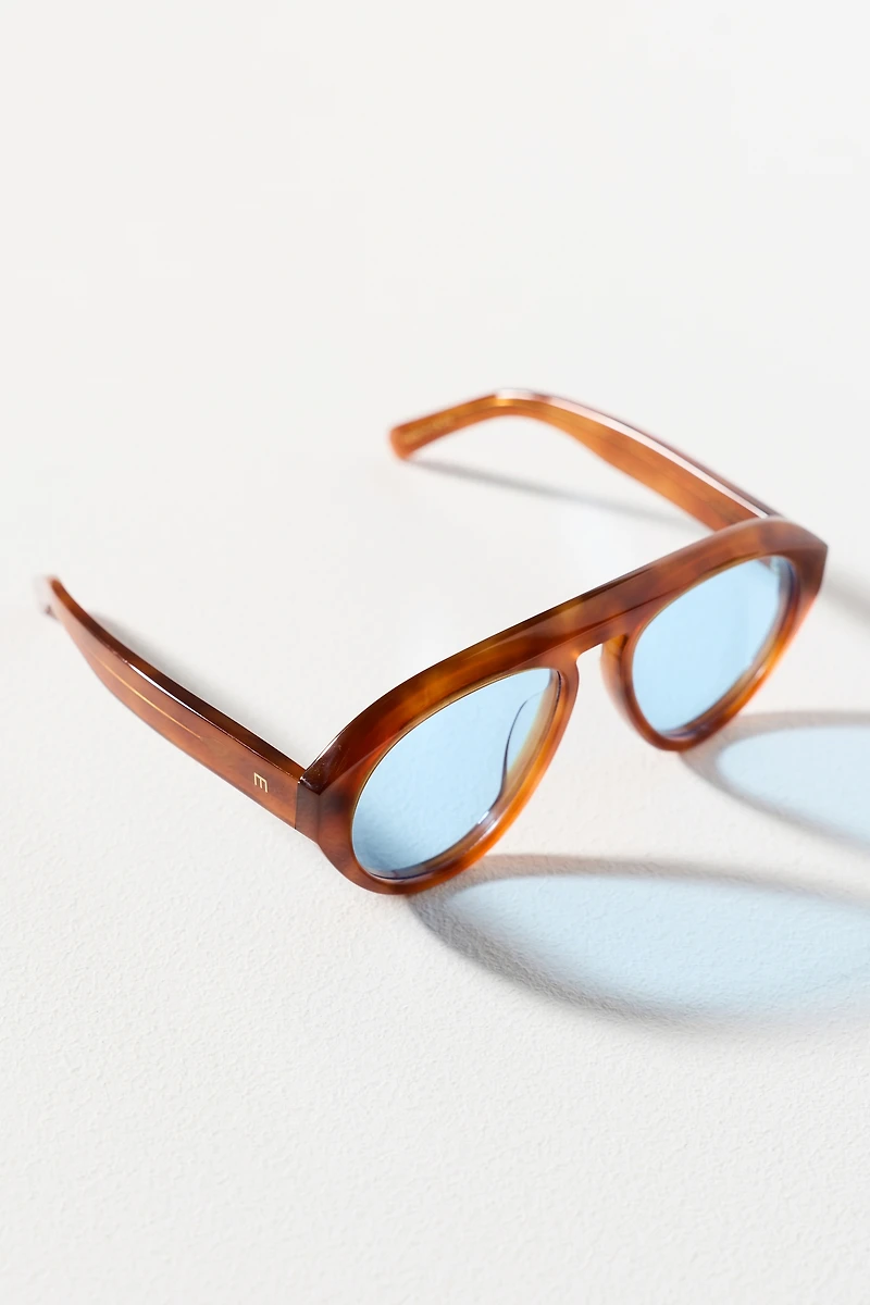 Elisa Johnson Oversized Aviator Sunglasses