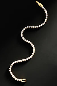 By Anthropologie Demi-Fine Crystal Tennis Bracelet
