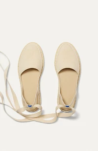 Rothy's The D'Orsay Espadrille Ankle-Wrap Flats